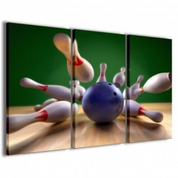 Quadro Poster Tela Strike Bowling 100x70