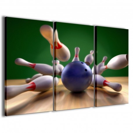 Quadro Poster Tela Strike Bowling 100x70 - 1