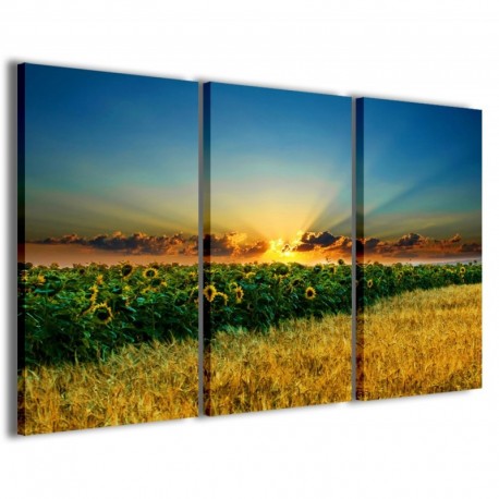 Quadro Poster Tela Beatiful Sunflower II 100x70 - 1