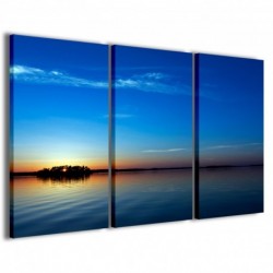 Quadro Poster Tela Blue Sea II 100x70