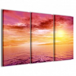Quadro Poster Tela Tropical Sunset 100x70 - 1