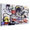 Quadro Poster Tela Joan Miro' IV 100x70 - 1